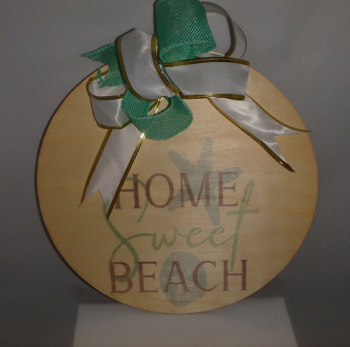 Home Sweet Beach Round Sign