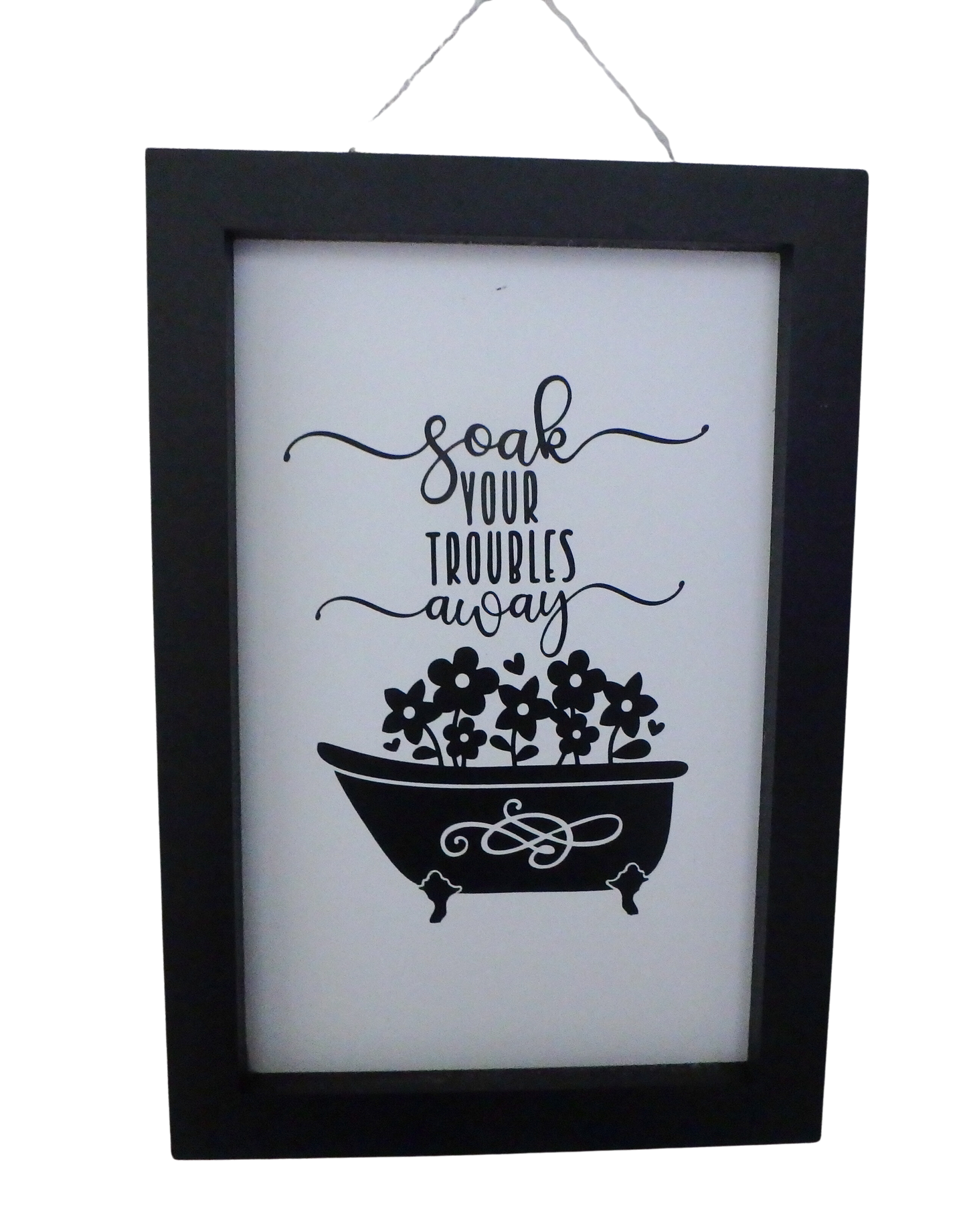 Soak - cute bathroom sign!