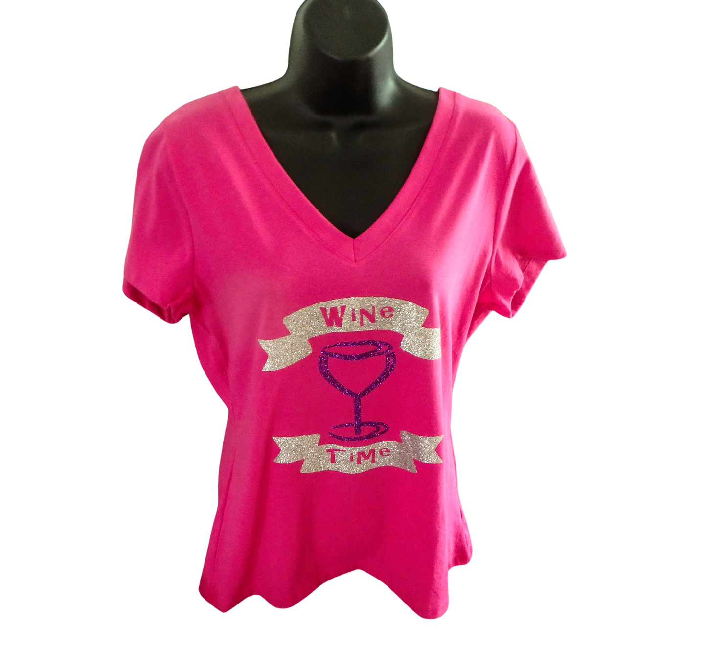 V-Neck Wine Tee